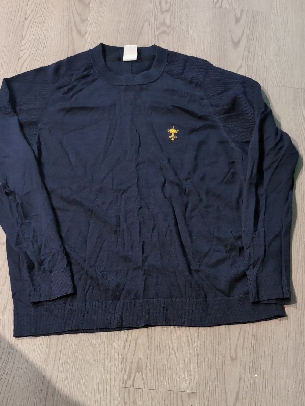 Nike Men's Navy Tiger Woods Crewneck Ryder Cup  Logo Mens XL
